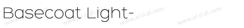 Basecoat Light字体转换